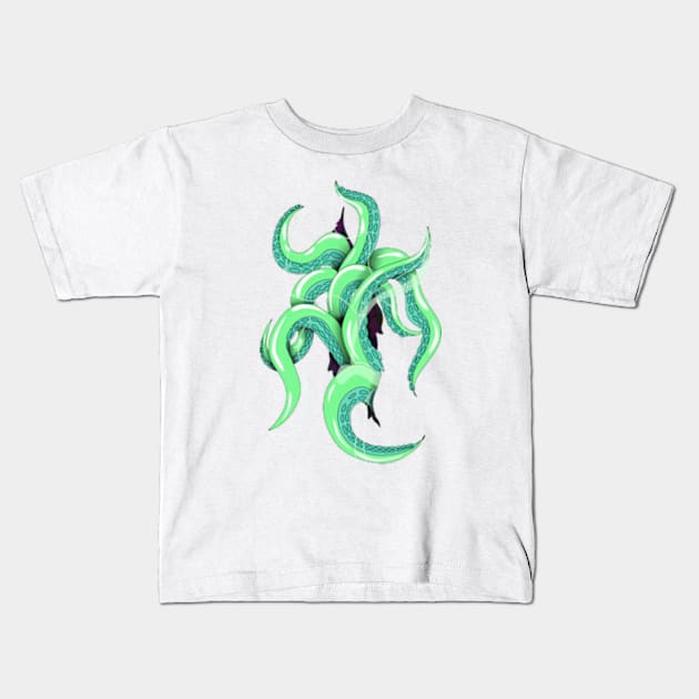 tentacles Kids T-Shirt by SnowJade